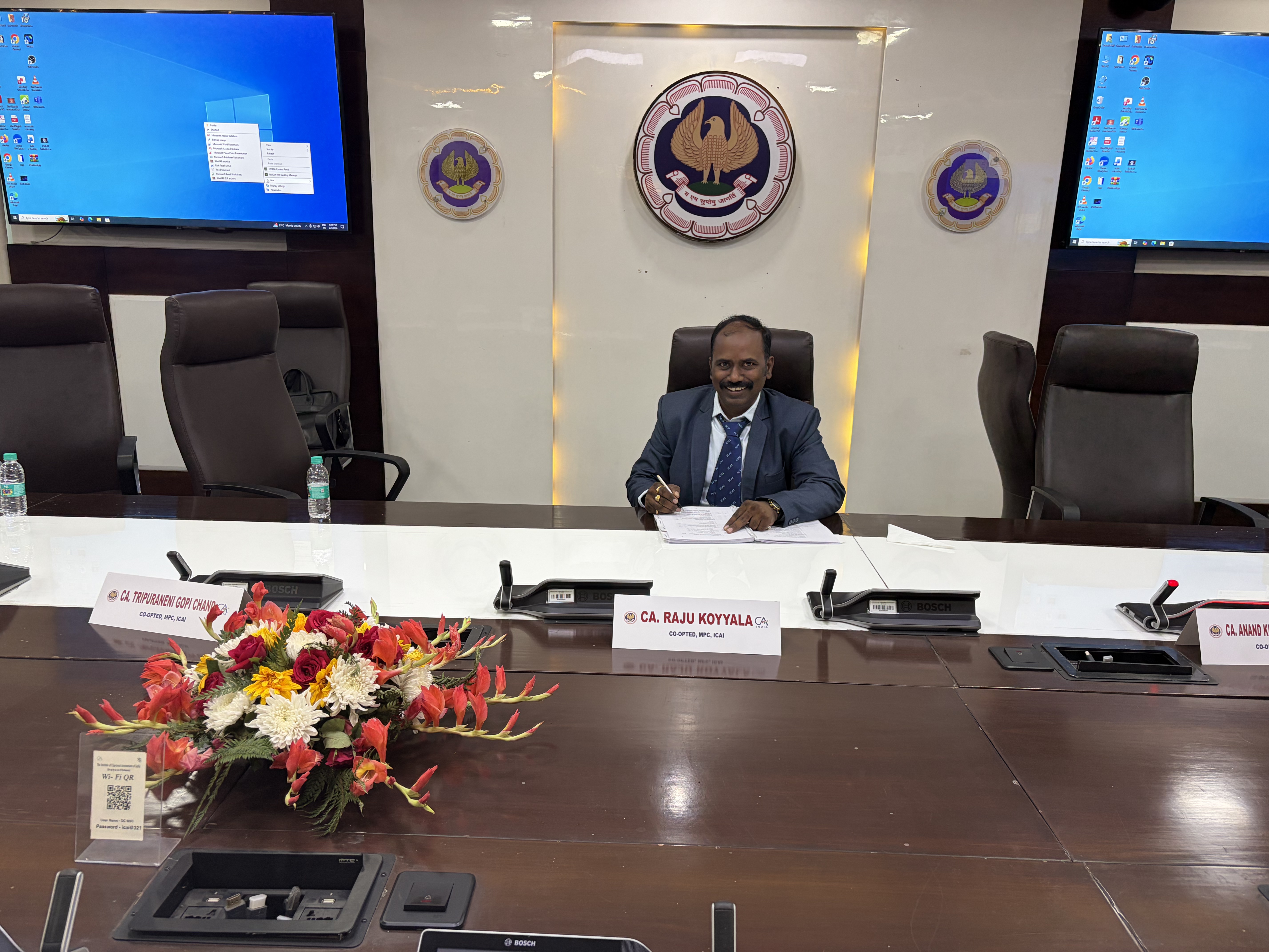 CA Raju Koyyala at ICAI